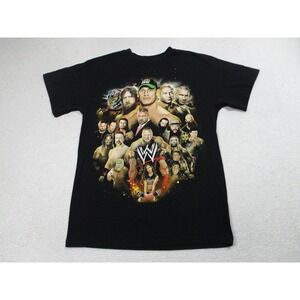 WWE Shirt Mens Medium Black Wrestling I Was There 2014 Tour Graphic